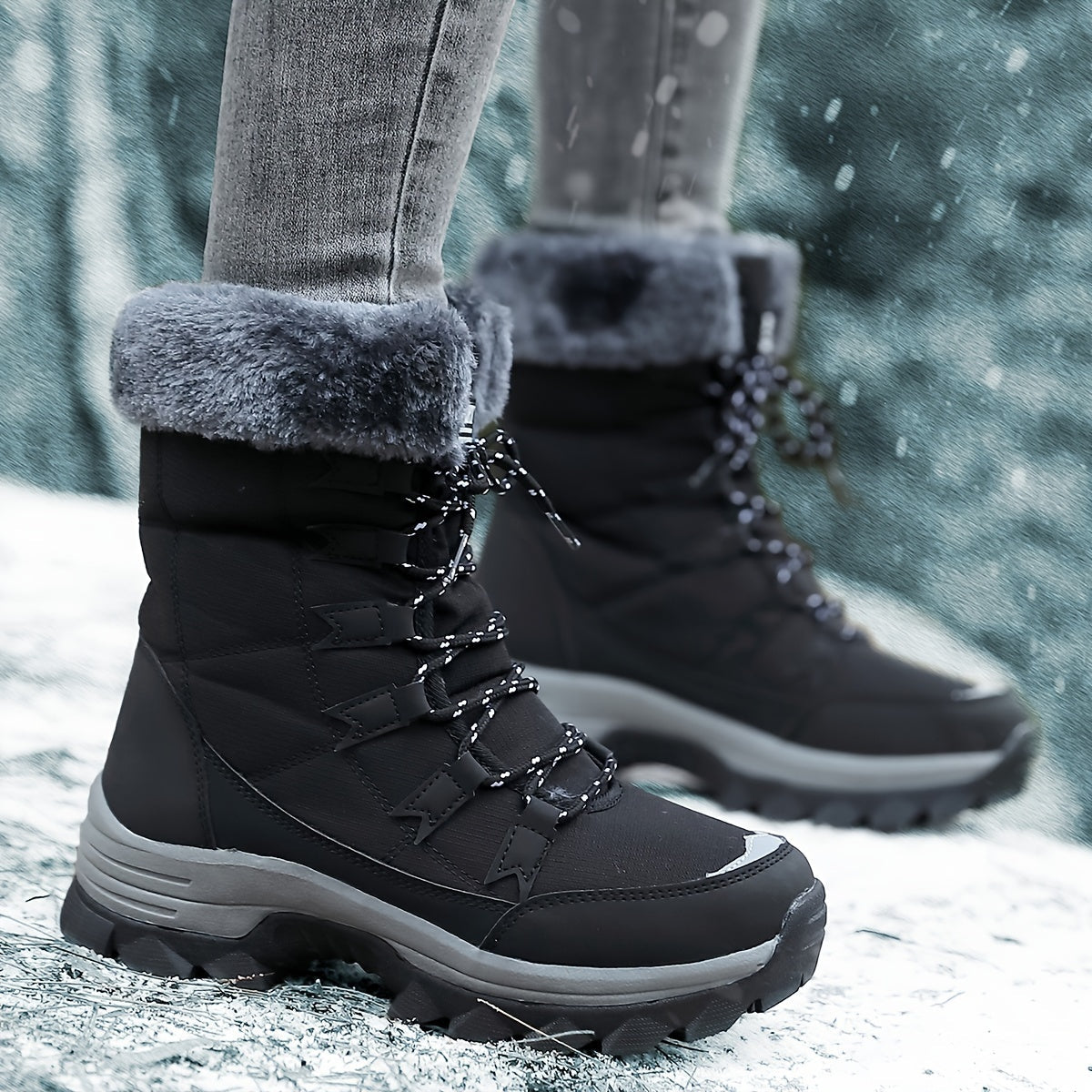 Women's winter ankle boots | Warmly lined with non slip sole