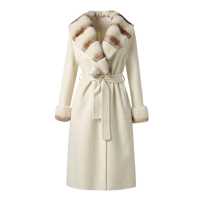 Serelis Cream Wool Coat
