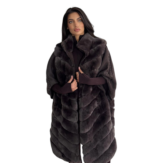 Jolene Long Fur Knit Coat