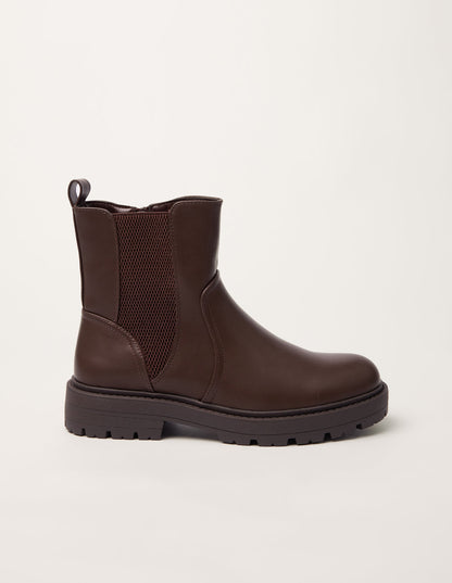 Elasticated Side Ankle Boots