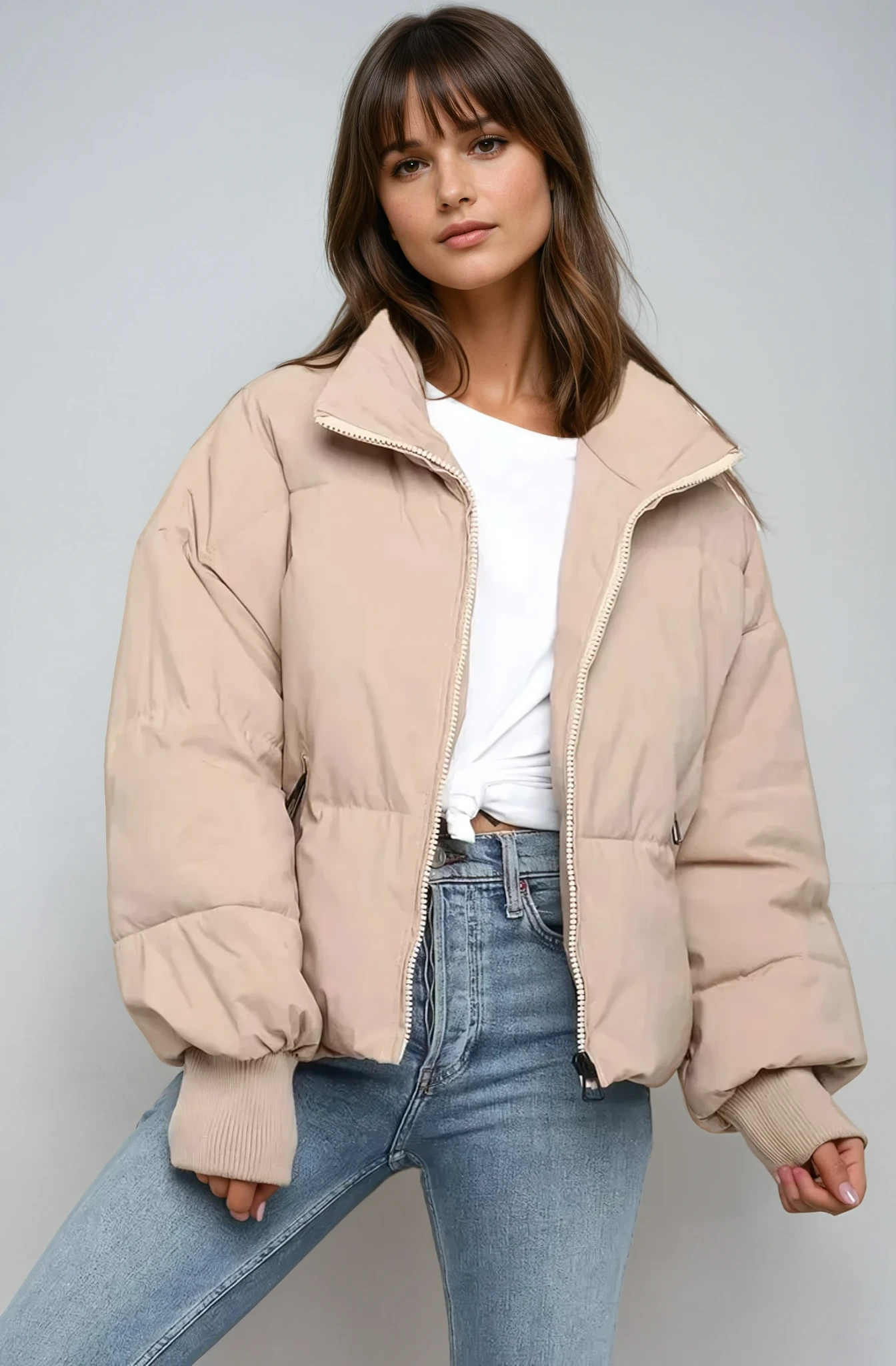ICON Silk Cotton Puffer Jacket