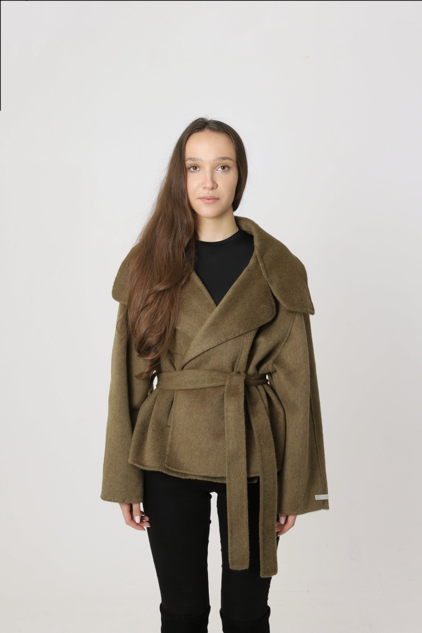 MATCHA WOOL SHORT COAT