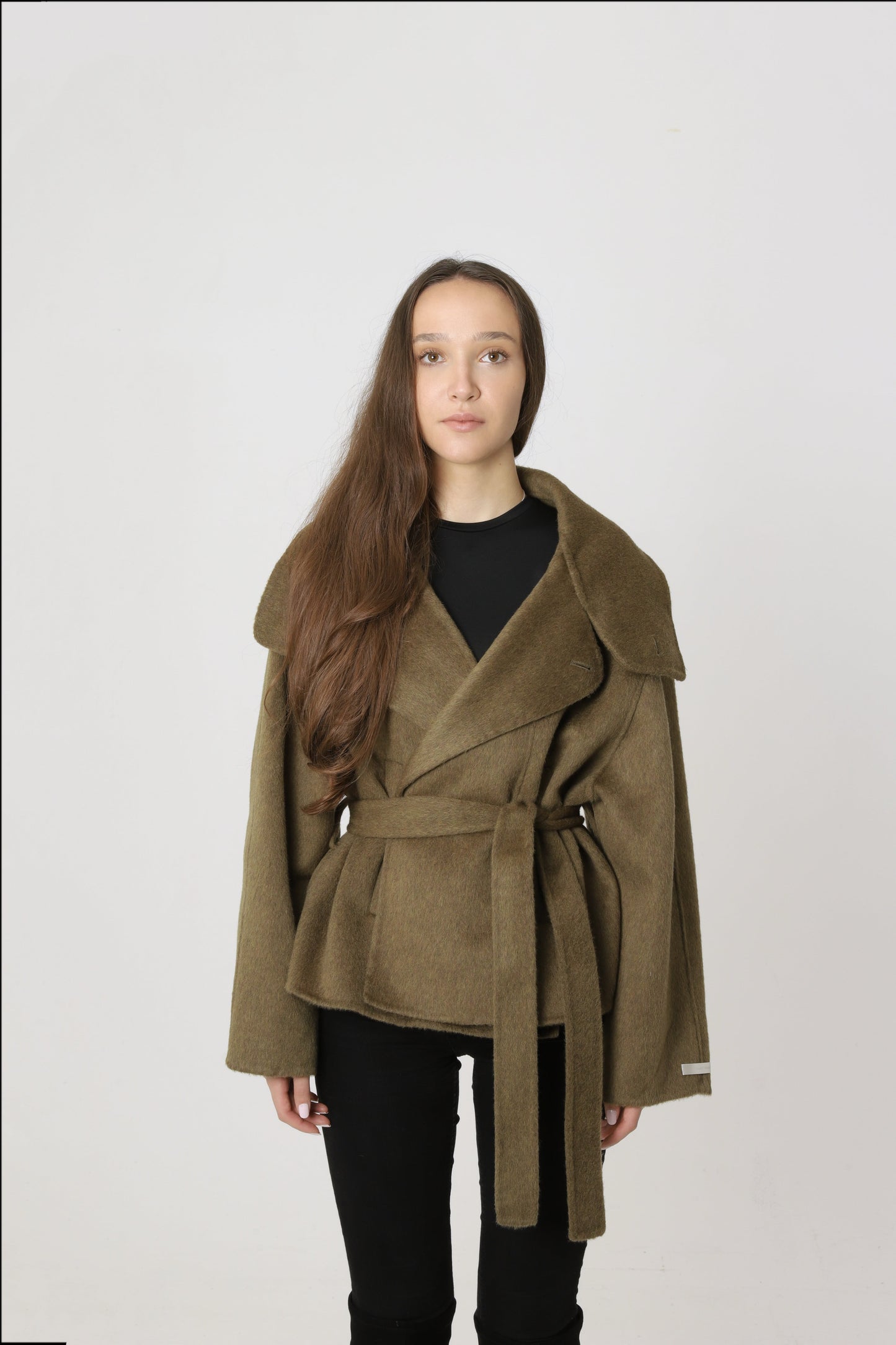 MATCHA WOOL SHORT COAT