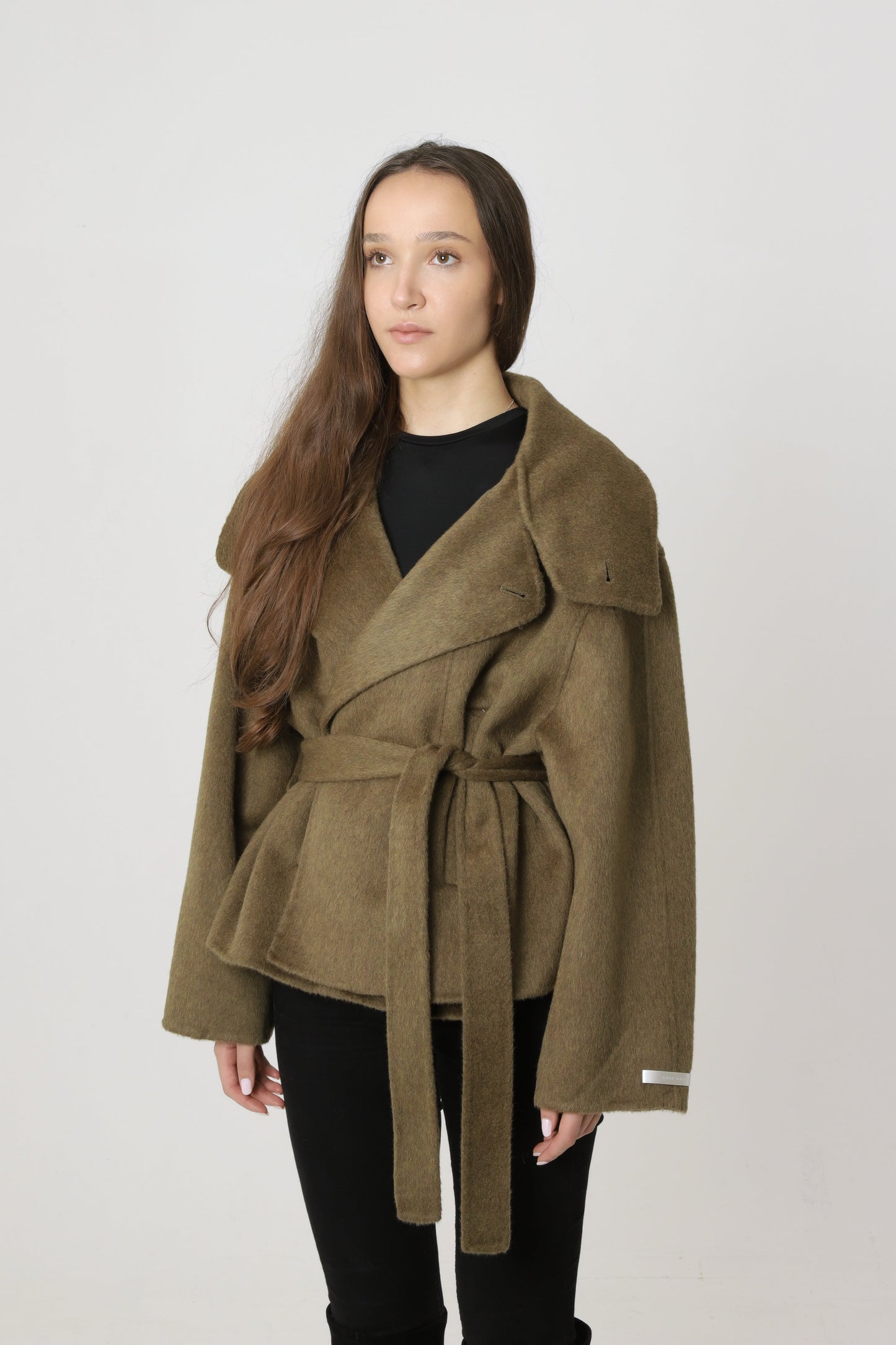 MATCHA WOOL SHORT COAT