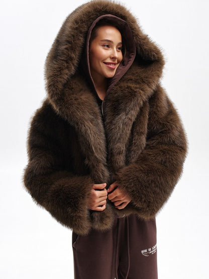 ICON Faux Fur Hooded Jacket