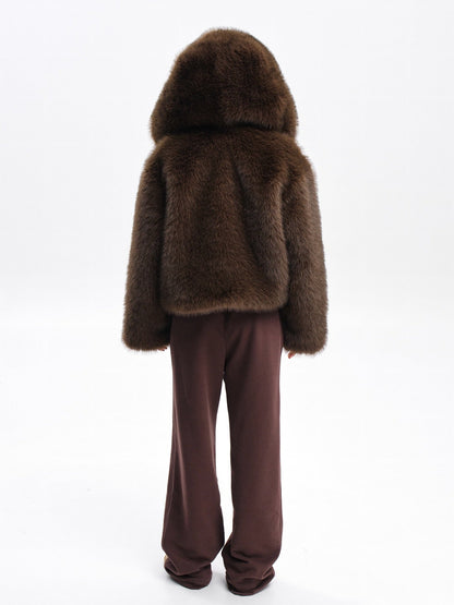 ICON Faux Fur Hooded Jacket
