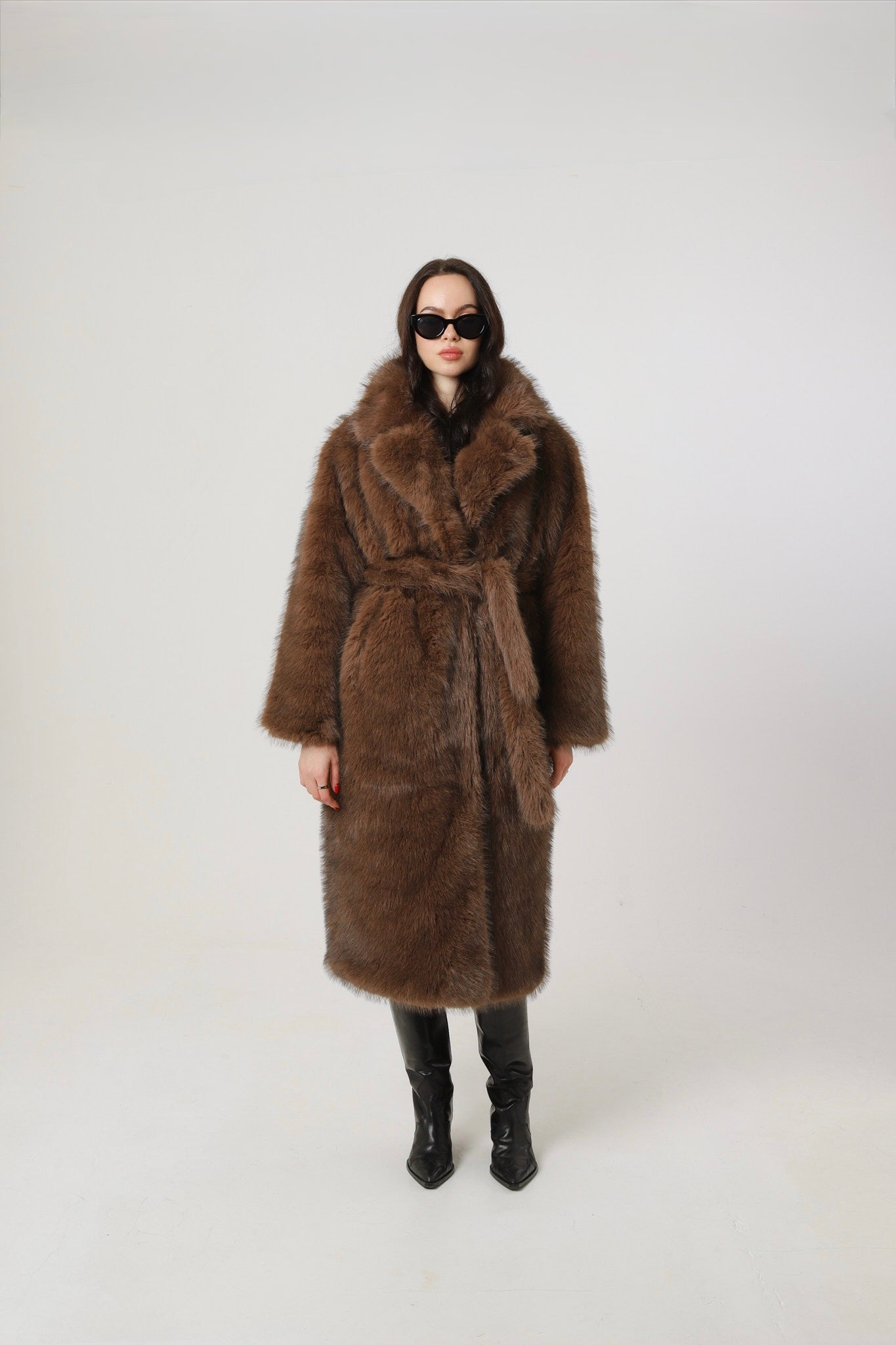 Fashioned fur coat