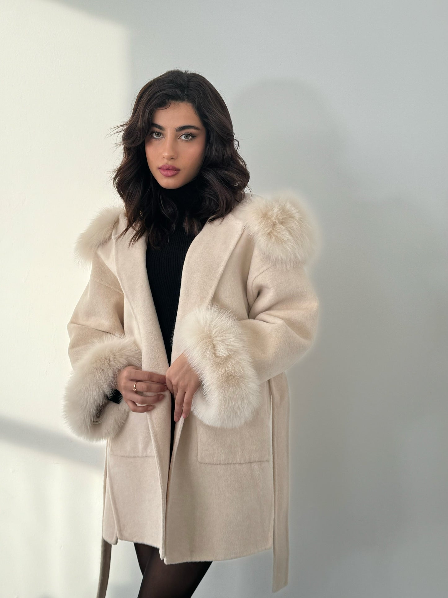 Warm Cream Knit Cuffs