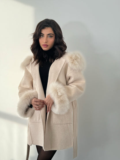 Warm Cream Knit Cuffs