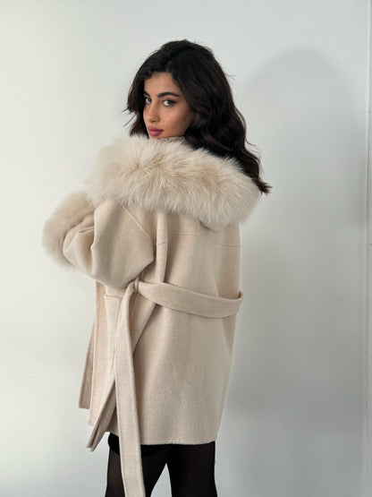 Warm Cream Knit Cuffs