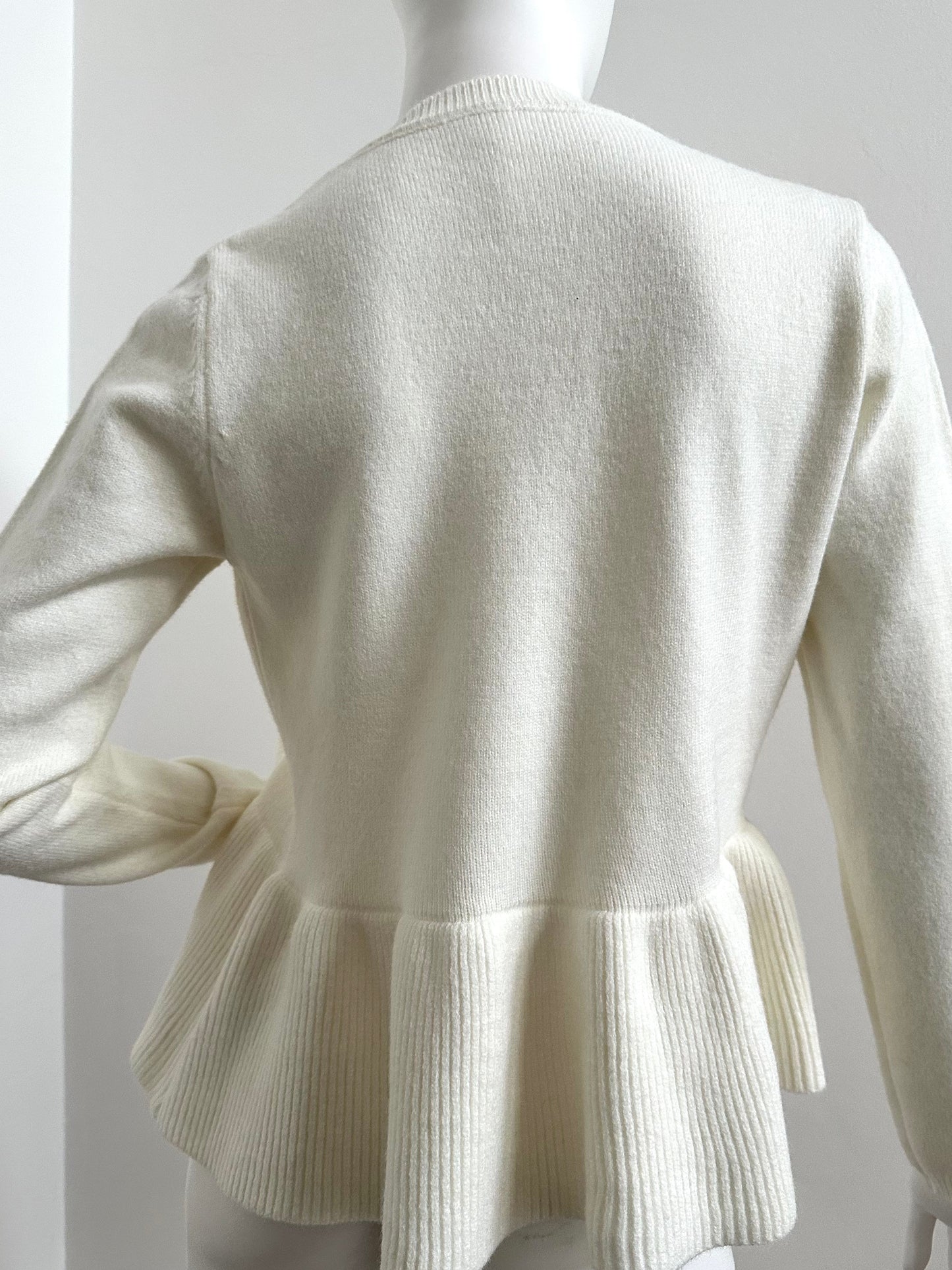 Ruffled Knit Cardigan